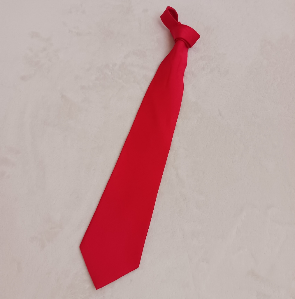 Classic Red Necktie 100 Silk